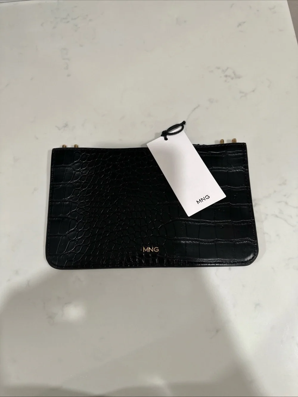 NWT MNG Black Wallet/Clutch